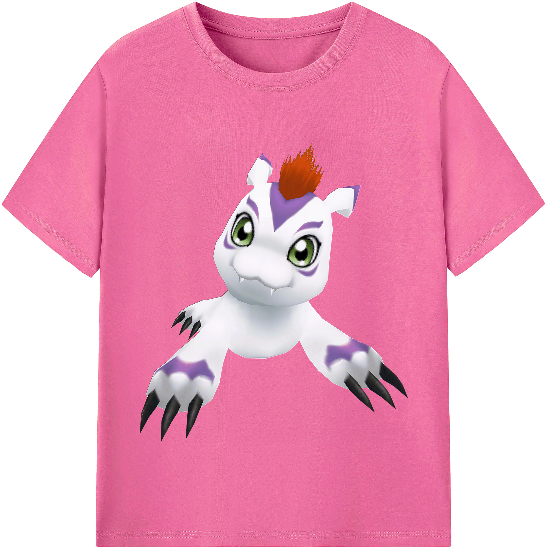 （画像用） Digimon デジタルモンスター/デジモン レディースカジュアルプリントTシャツ（綿100％）